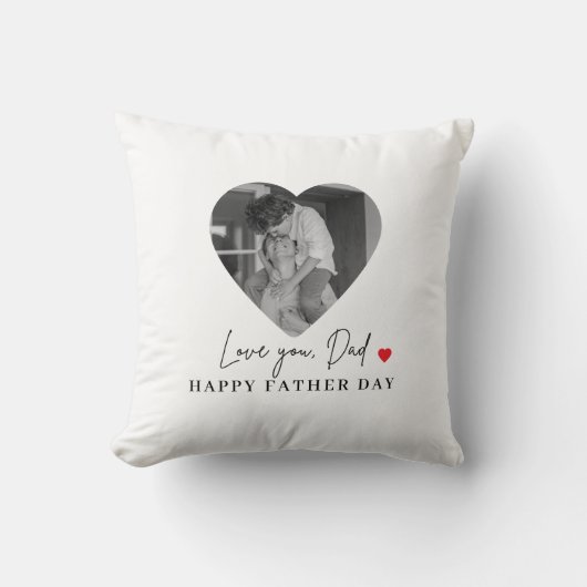 ラヴパーソナライズされたユーパパ写真 | 父の日 クッション (正面)