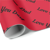 ラヴパーソナライズされたユーパパ |愛するパパラピン ラッピングペーパー (ロールコーナー)