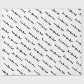 ラヴパーソナライズされたユーパパ |私はあなたを愛するパパ ラッピングペーパー (フラット)