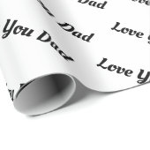 ラヴパーソナライズされたユーパパ |私はあなたを愛するパパ ラッピングペーパー (ロールコーナー)