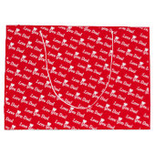 ラヴパーソナライズされたユーパパ | i love YouパパLarge G ラージペーパーバッグ (裏面)