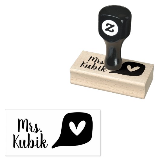 ラヴパーソナライズされた先生スタンプ ラバースタンプ (押印)