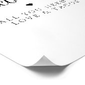 ラヴモダンアンドタコスブライダルフィエスタサイン ポスター (角)