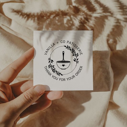 ラヴモダンィウィスクベーカリー事業で手作り スクエア名刺