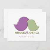 ラヴモダンィバード、日付はがきを保存 案内ポストカード (正面/裏面)