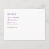 ラヴモダンィバード、日付はがきを保存 案内ポストカード (裏面)