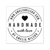 ラヴモダンィーはっきりしたハート手作りラウンドウェブサイト セルフインキングスタンプ (デザイン)