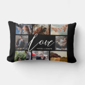 ラヴモダンィ8フォトコラージュValentine Black ランバークッション (正面)