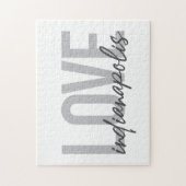 ラヴモダンイシンプル・インディアナカッコいいアポリスのデザイン ジグソーパズル (縦)