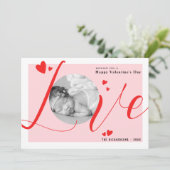 ラヴモダンエレガントハッピーバレンタインデー写真 シーズンカード (スタンド正面)