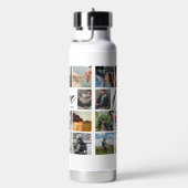 ラヴモダンカスタムフォトコラージュValentineカップル ウォーターボトル (右面)