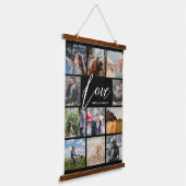 ラヴモダンカスタムフォトコラージュValentineカップル 吊り下げ型タペストリー (傾斜あり)