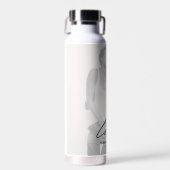 ラヴモダンシック書シンプル道の結婚写真 ウォーターボトル (正面)