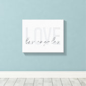 ラヴモダンシンプルロサンゼルスの都市デザイン キャンバスプリント (インサイチュ (ウッドフロア))