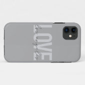 ラヴモダンシンプルロサンゼルスの都市デザイン Case-Mate iPhoneケース (裏面(横))