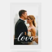 ラヴモダンスクリプカスタムトフォトアクリル結婚ズ アクリルサイン (正面)