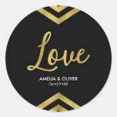 ラヴモダンチエレガントボロン幾何学 ラウンドシール (正面)