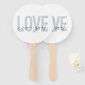 ラヴモダンニューカッコいいヨーシンプルクの都市デザイン ハンドファン (正面&裏面)