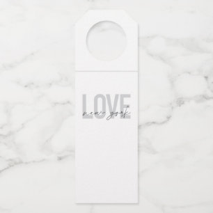 ラヴモダンニューカッコいいヨーシンプルクの都市デザイン ボトルネックタグ