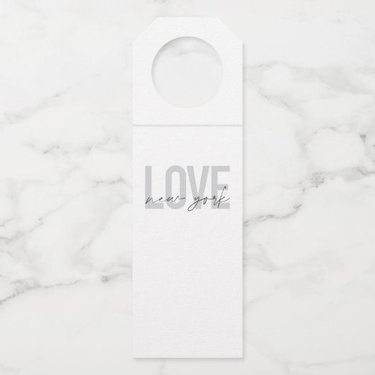 ラヴモダンニューカッコいいヨーシンプルクの都市デザイン ボトルネックタグ (裏面)