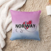 ラヴモダンノルウェー国旗スカンジナビア土産 クッション (ブランケット)