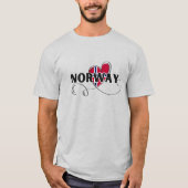 ラヴモダンノルウェー国旗スカンジナビア土産 Tシャツ (正面)