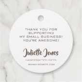 ラヴモダンハートクラフト紙製 フェイバータグ (裏面)