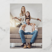 ラヴモダンハートバレンタインデー写真 箔シーズンカード (裏面)