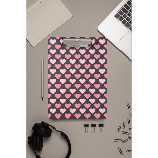 ラヴモダンハートパターンクリップボード クリップボード