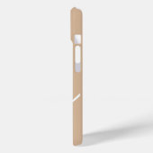 ラヴモダンハート名パーソナライズされたタンホワイト Case-Mate iPhoneケース (裏面 / 左)