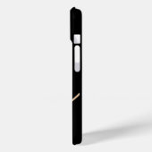 ラヴモダンハート名パーソナライズされたブラックタン Case-Mate iPhoneケース (裏面 / 左)
