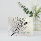ラヴモダンバーズツリー白結婚の感謝していユーズ ポストカード (スタンド正面)