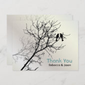 ラヴモダンバーズツリー白結婚の感謝していユーズ ポストカード (正面/裏面)
