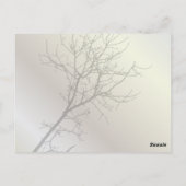 ラヴモダンバーズツリー白結婚の感謝していユーズ ポストカード (裏面)