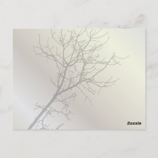 ラヴモダンバーズツリー白結婚の感謝していユーズ ポストカード (裏面)