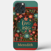 ラヴモダンビッグフローラドラゴンフライカスタム Case-Mate iPhoneケース (裏面)