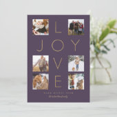 ラヴモダンミニマルジョイCross家族フォトコラージュ シーズンカード (スタンド正面)