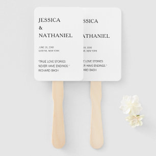 ラヴモダン引用文ブラック&ホワイト結婚ズ ハンドファン