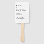 ラヴモダン引用文ブラック&ホワイト結婚ズ ハンドファン (正面)