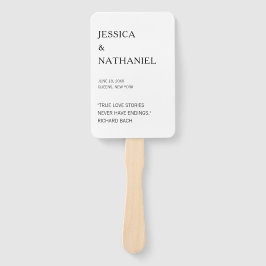 ラヴモダン引用文ブラック&ホワイト結婚ズ ハンドファン