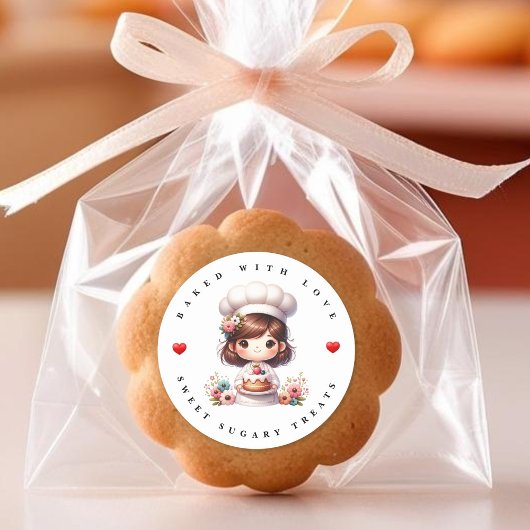 ラヴモダン焼いたベーカリーシール ラウンドシール