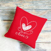 ラヴモダン赤いハートハッピーヴァレンティネス クッション