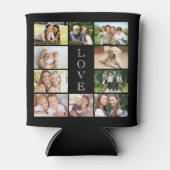 ラヴモダン10フォトコラージブラック 缶クーラー (正面)