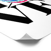 ラヴラクロスシャツラクロス選手Lax ポスター (角)