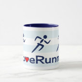 ラヴランニングィーのスローガン青 マグカップ (中央)