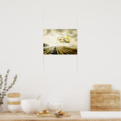 ラヴリウス絵画の有名なタイガーモス ポスター (キッチン)