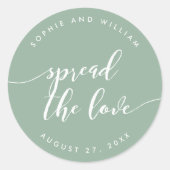 ラヴリラックスィーの色をスカスタムペッ結婚ト ラウンドシール (正面)