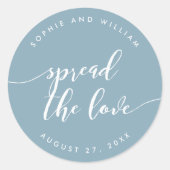 ラヴリラックスィーの色をスカスタムペッ結婚ト ラウンドシール (正面)