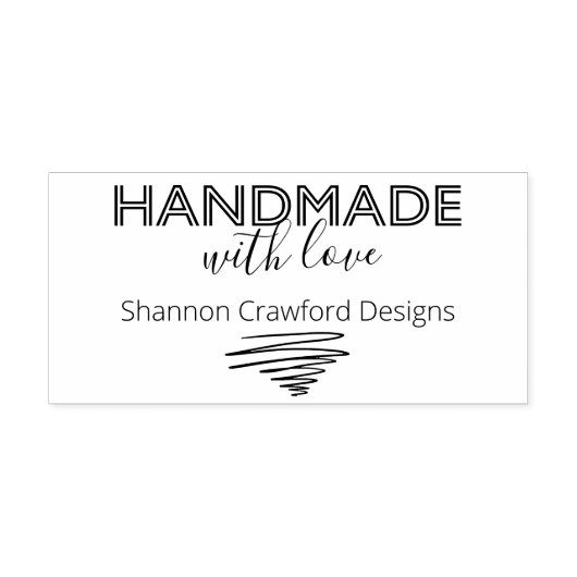 ラヴレトロ手作りモダン署名落書き ラバースタンプ (インプリント)