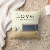 ラヴヴィンテージタイプライターフォントタイポグラフィfor Photo クッション (ブランケット)